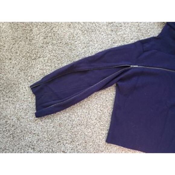 A|X Armani Exchange 100% Wool Dark Blue Hooded Sweater, Xlarge - Picture 3 of 8